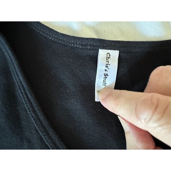 Chris' Stuff This Wine Is Making Me Awesome Top Shirt SZ Small Rhinestones - Picture 8 of 11